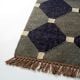 Multicolor Handcrafted Jute Vintage Dhurrie For Living